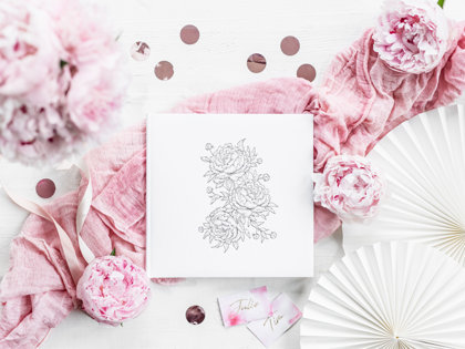 Viesu grāmatas un pildspalvas, kastes apsveikumiem