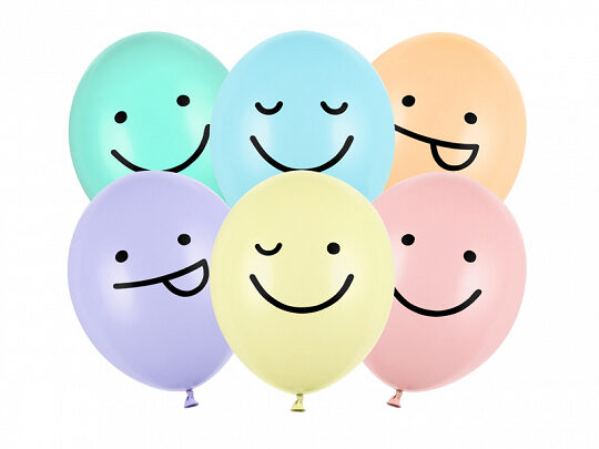 30 cm lateksa balons "Emoji -Smaidiņi" - 1 gb.