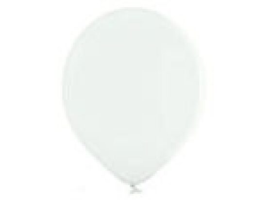Balonu iepakojums Belbal, 50 gb., 30 cm, baltā krāsa