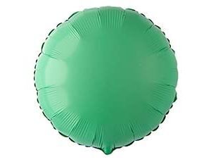 Folija balons, apaļš, 46 cm, piparmētru zaļā krāsā, matēts