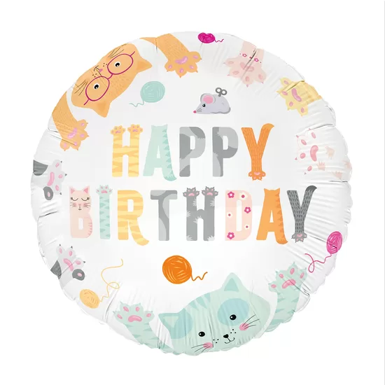 Folija balons "Kaķi", 45 cm