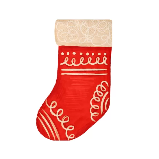 Salvetes "Ziemassvētku zeķe", 10 x 16,5 cm, 10 gb