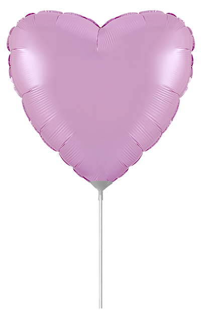 Folija MINI balons "Sirsniņa" rozā krāsā, 23 cm, 1 gb