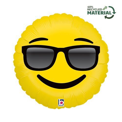 Folija balons "Emoji - Sunglasses", 46 cm