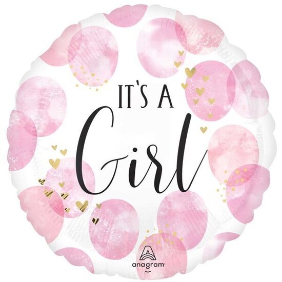 Folija balons "It`s a girl", 43 cm