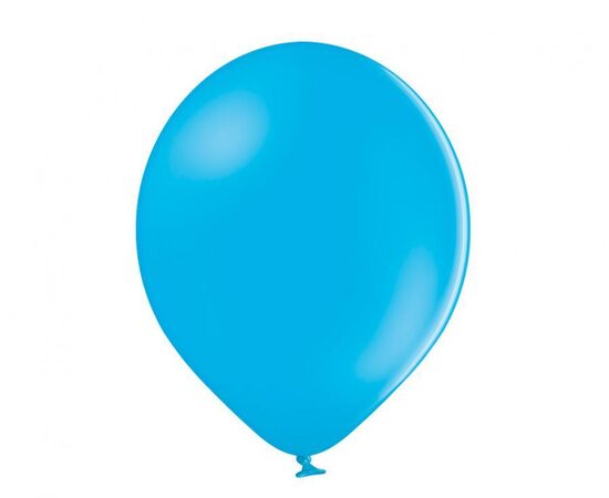 30 cm balons, spilgti zilā krāsa (cyan) pastelis - 1 gb.
