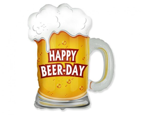 Folija balons "Alus - Happy Beer-Day", 65cm x 68 cm