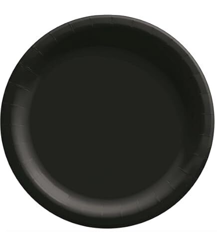 Papīra šķīvīši, melnā krāsa, 21.9 cm, 8 gb