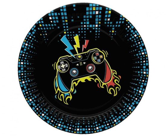 Šķīviši "Gamer Party - Geimeru ballīte", 8 gb., 18 cm