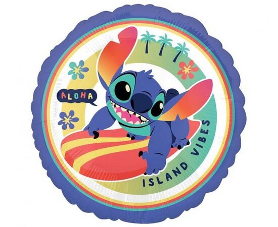Folija balons "Stitch Aloha", 46 cm