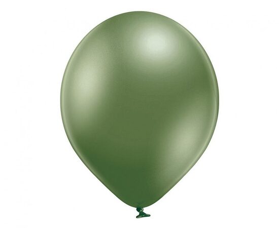 30 cm hromēts balons "BelBal", zaļā (Glossy Lime) - 1 gb.