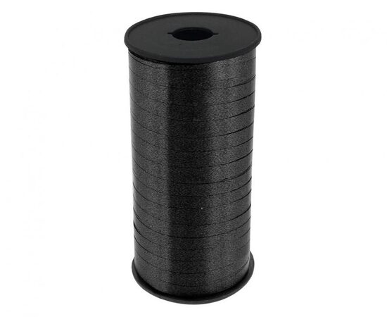 Plastikāta lente, melnā krāsa, 5 mm, 92 m