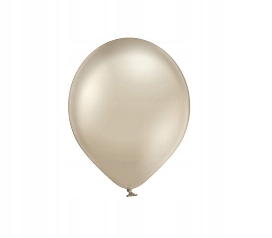 30 cm hromēts balons, Belbal, gaiši mandeļu  krāsa -1 gb.