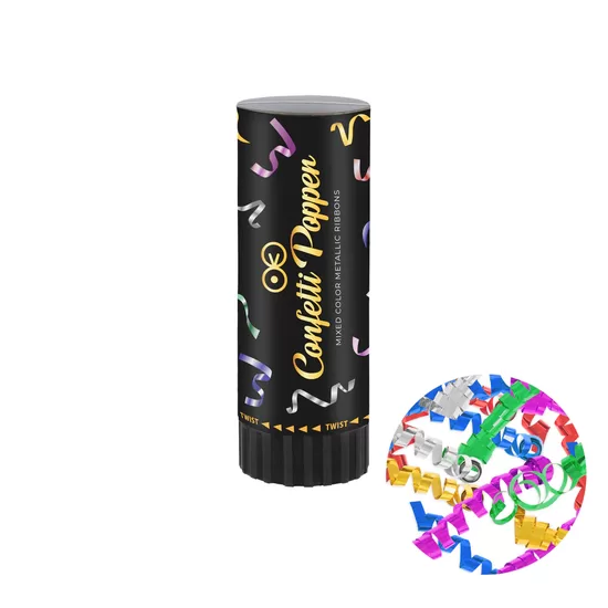 Plaukšķene, krāsaini papīriši, 11 cm