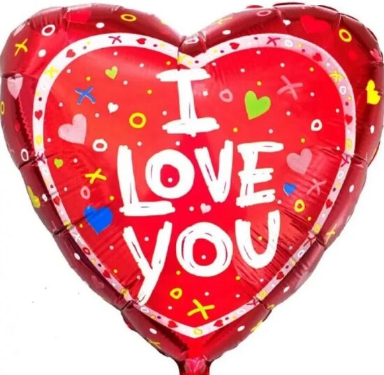 Folijas balons "I love you", 46 cm.