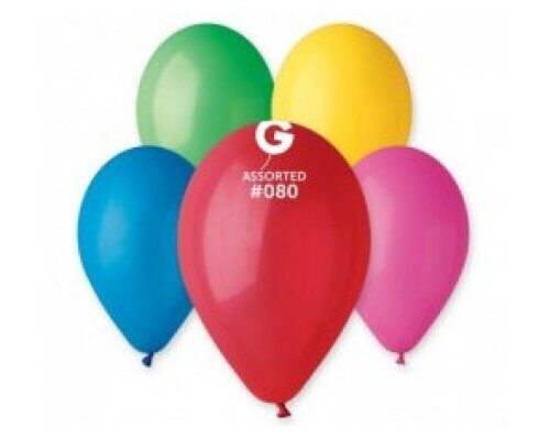 Balonu iepakojums Gemar, 100 gb., 30 cm, krāsaini