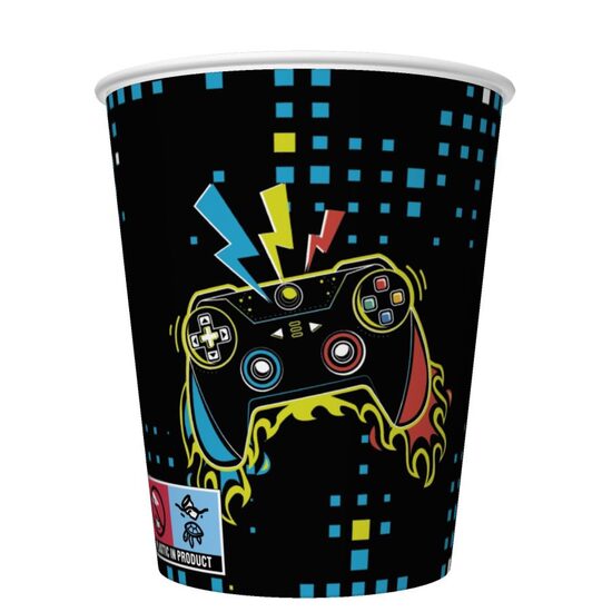 Glāzes "Gamer Party - Geimeru ballīte", 8 gb., 250 ml