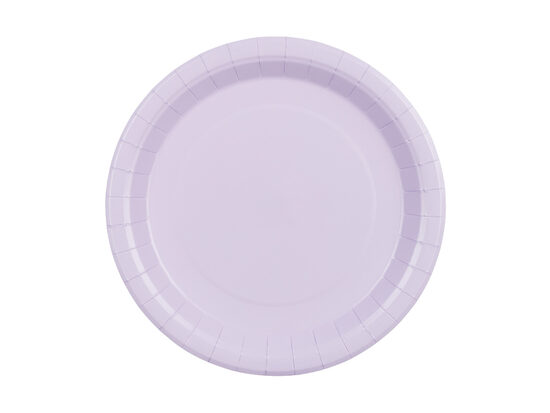 Papīra šķīvīši, lavandas krāsa, 23 cm, 6 gb