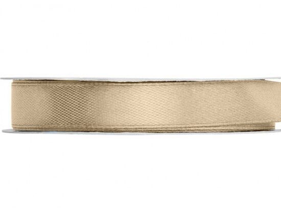 Satīna lente, 12mm/25m, Cold gold, Zelts