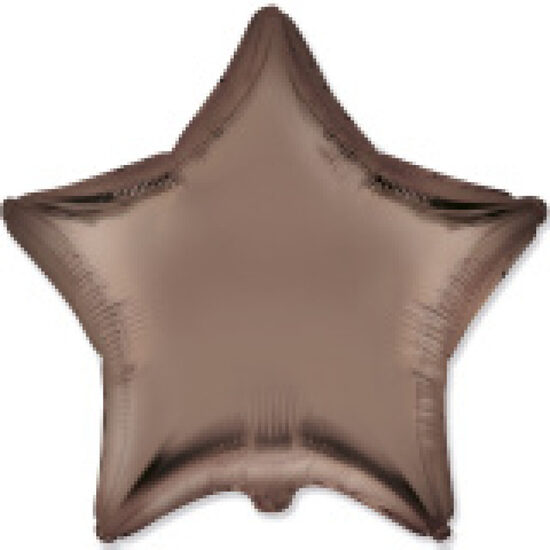 Folija balons FX "zvaigzne", 46 cm, brunā krāsa