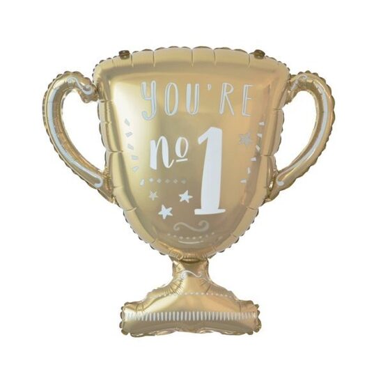 Folija balons "Kauss - Tu esi - No 1.", 55x55 cm