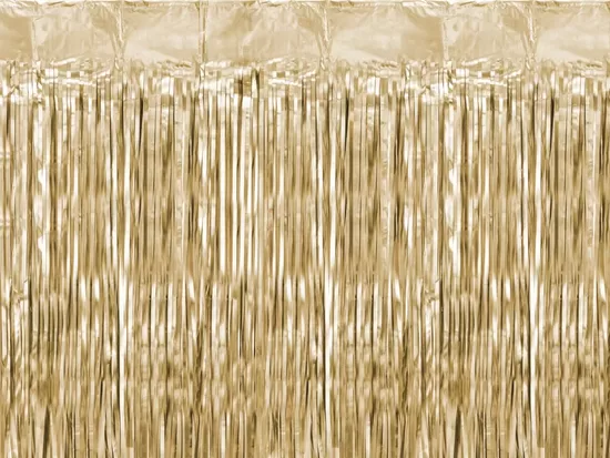 Lietutiņa aizkars, zelta, matēts, 100x200 cm