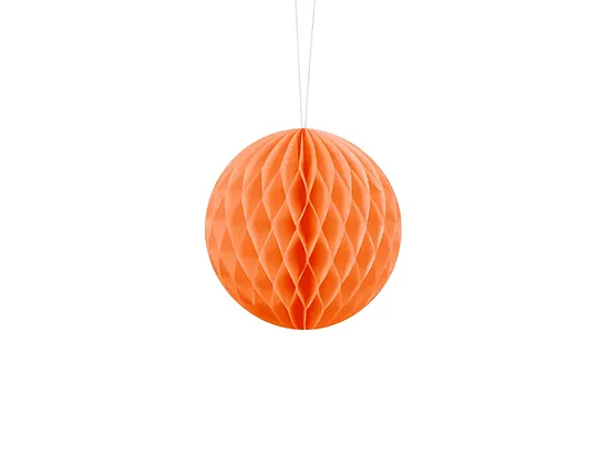 Papīra bumba, oranža, 10 cm