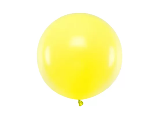 60 cm lateksa balons, dzeltenā krāsa, pastelis - 1 gb.