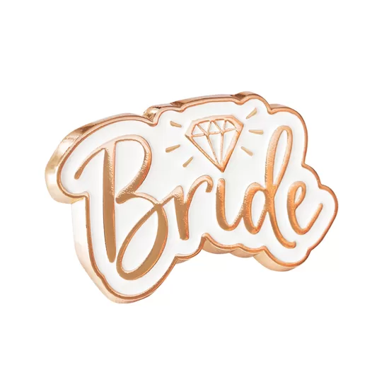Emalja piespraude "Bride", 3.5 x 2 cm