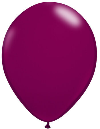 46 cm lateksa balons, vīna krāsā, ovāla forma, pildīšanai ar gaisu - 1 gb.