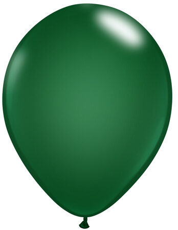 46 cm lateksa balons, tumši zaļš, ovāla forma, pildīšanai ar gaisu - 1 gb.