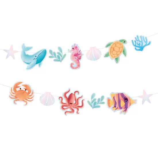 Piekaramais dekors "Jūras iemītnieki - Under the sea", 13 elementi