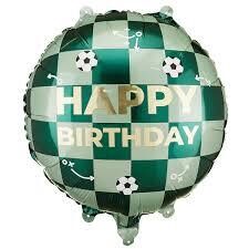 Folija balons "Happy Birthday Futbols", 35 cm
