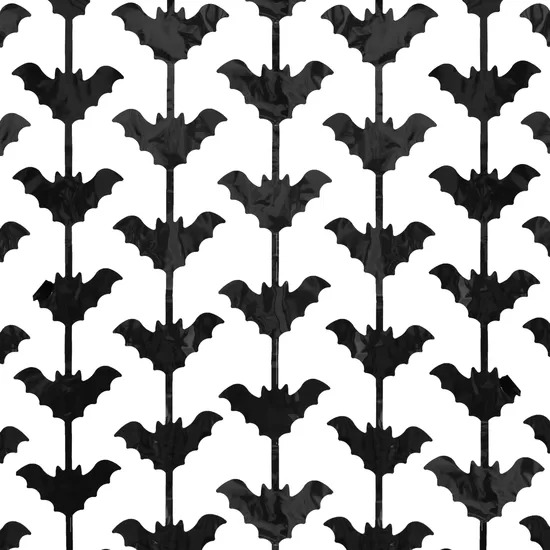 Lietutiņa aizkars, melni sikspārņi, 100x200 cm