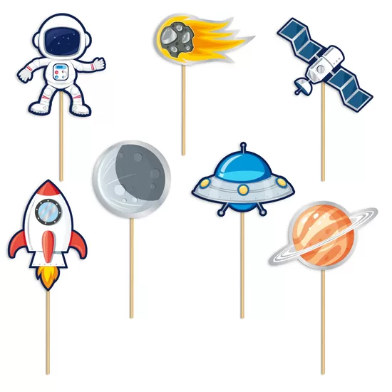 Kūku toperi "Kosmoss - SPACE", 7 elementi