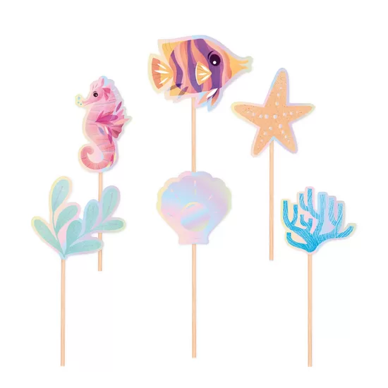 Kūku toperi "Zemūdens pasaule - Under the sea", 6 elementi