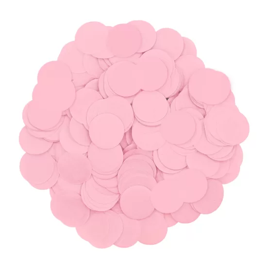 Papīra konfetti, rozā krāsa, 10 mm, 15 g