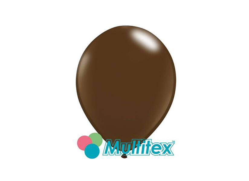 13 cm Multitex balons, tumši brūnā krāsa - 1 gb.