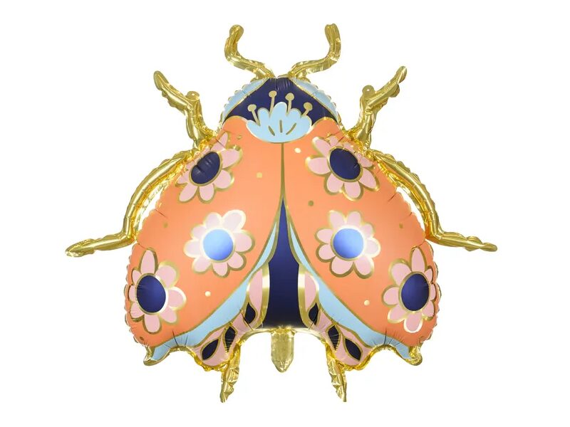 Folijas balons "Mārīte ar ziediņiem", 75 cm