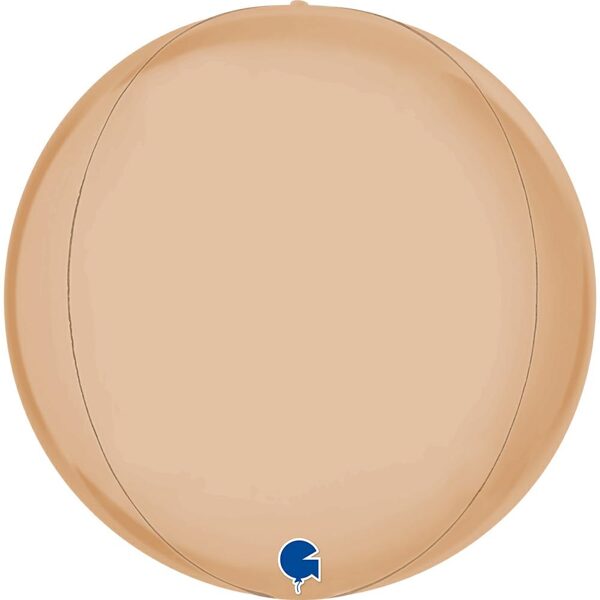 Folija balons "Lode", 38 cm, satīna Nude krāsa/ ādas krāsas