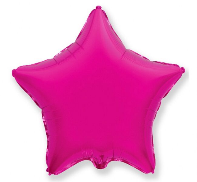 Folija balons FX "zvaigzne", 46 cm, spilgti rozā krāsa