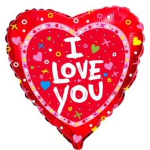Folijas balons "I love you", 46 cm.
