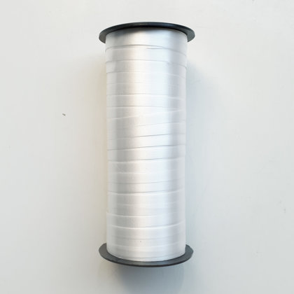 Plastikāta lente, baltā krāsa, 5 mm, 92 m