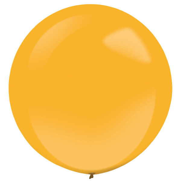 61 cm lateksa balons, oranžā krāsa, - 1 gb.