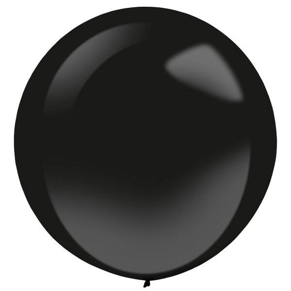 61 cm lateksa balons, gaiši melnā krāsa - 1 gb.