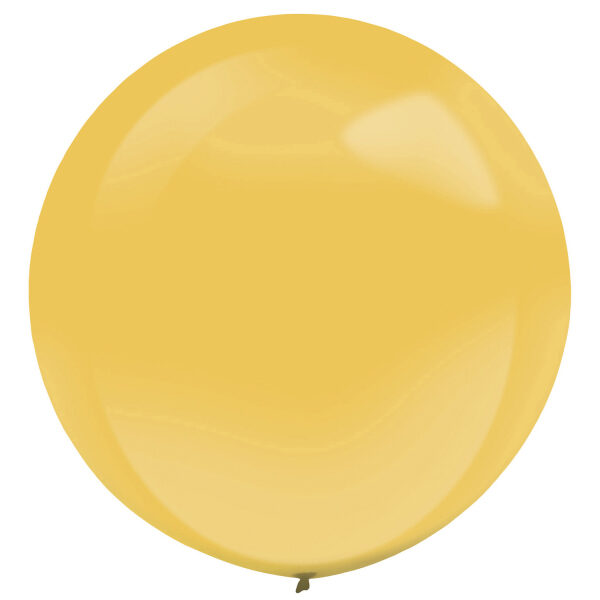 61 cm lateksa balons, zelts, perlamutrs - 1 gb.