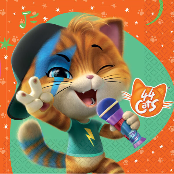 Salvetes "44 cats - 44 kaķi", 16 gb, 33 x 33 cm
