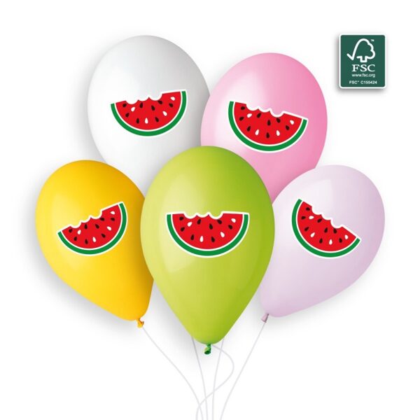 30 cm lateksa balons "Arbūzs" - 1 gb.