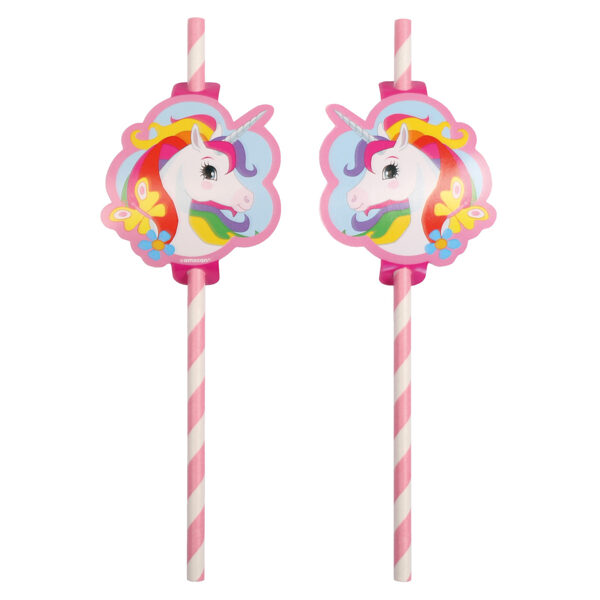 Papīra salmiņi tematikā "Vienradzis", 8 gb