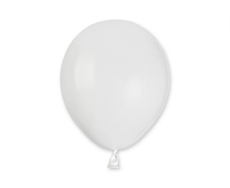 13 cm balons, baltā krāsa - 1 gb.
